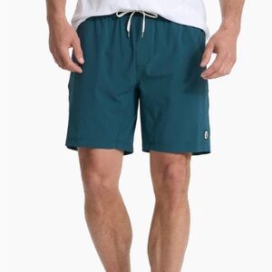 Vuori Men's Athletic Shorts in Teal